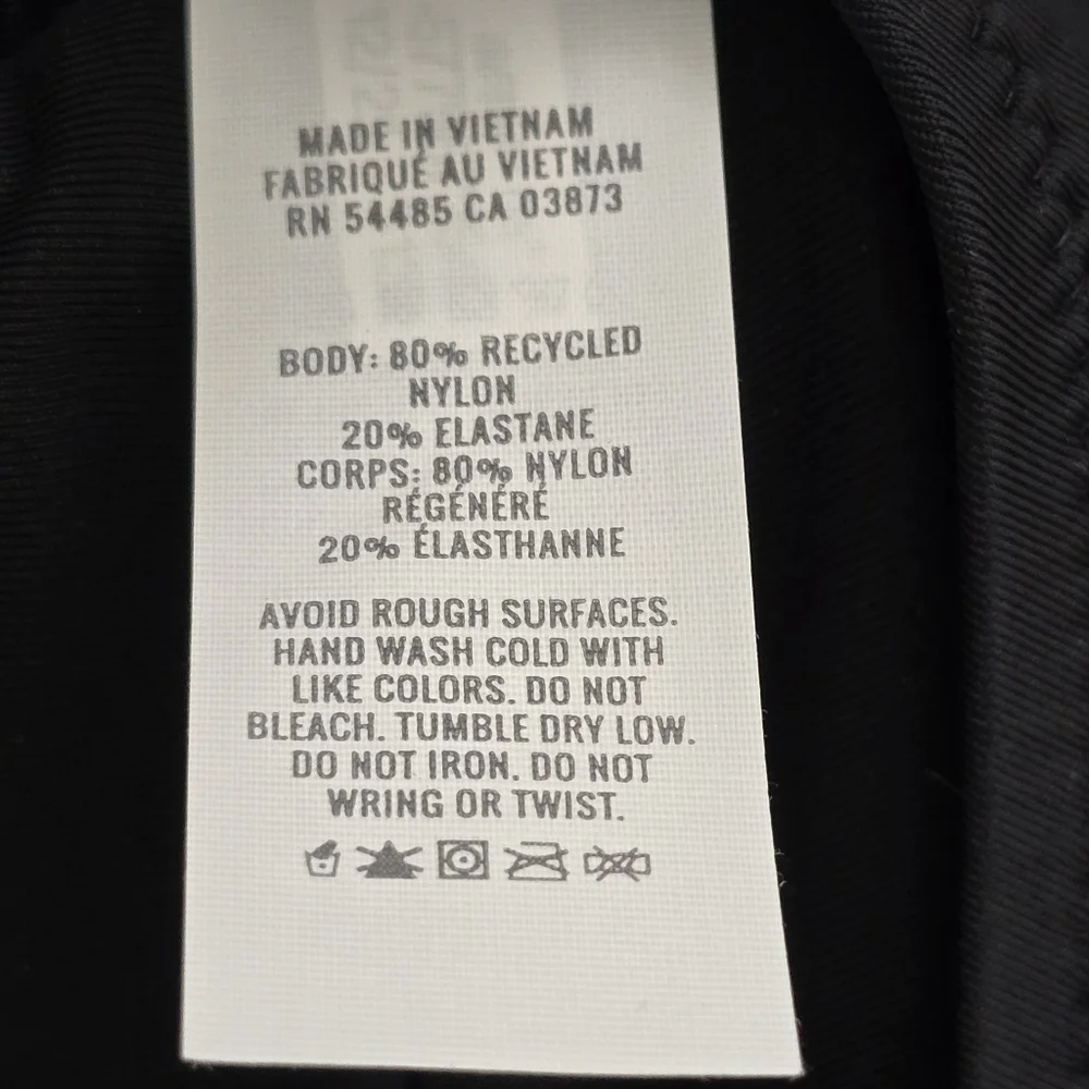 Aerie Black Scoop Plunge Bikini Swim Top Size XL